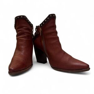 A.S.98 Leather Ankle Boots Harness Size 38